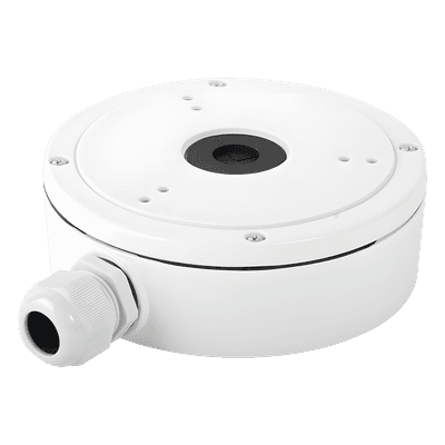 Caja de Conexiones para Cámara Domo / Aleación de Aluminio / IP66 / Conector 25 mm (1') / 157 x 185 x 51.5 mm / 621 g