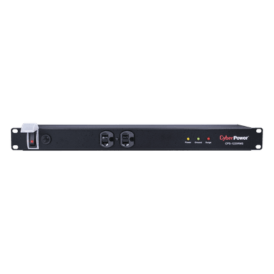 Supresor de Picos de 1800J En Rack Con 2 Tomas NEMA 5-20R y 10 NEMA 5-20R Traseras Con Circuit Breaker de 20A, Clavija NEMA 5-20P