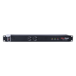 Supresor de Picos de 1800J En Rack Con 2 Tomas NEMA 5-20R y 10 NEMA 5-20R Traseras Con Circuit Breaker de 20A, Clavija NEMA 5-20P