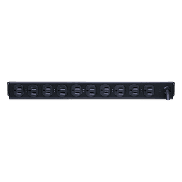 PDU Básico Para Distribución de Energía, Con 10 Tomas NEMA 5-15R Traseras, 1UR, 15 Amp, 120 Vca