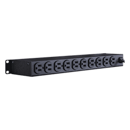 PDU Básico Para Distribución de Energía, Con 10 Tomas NEMA 5-15R Traseras, 1UR, 15 Amp, 120 Vca