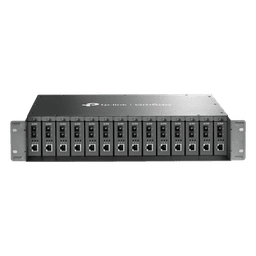 Chasis para Montaje en Rack de 14 bahías / Soporta Convertidores de Fibra Óptica TP-Link /  Compatibles (MC111CS, MC112CS, MC220L, MC110CS, MC100CM, MC210CS, MC200CM) / Plug and Play