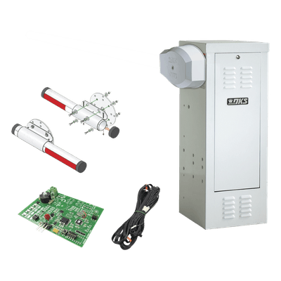 Kit de Barrera Vehicular de Uso Continuo / Motor 1/2 HP / Mástil Aluminio 4 m (13.1 ft) / 115 VAC / 5.4 A / Sensor de Masa y Loop