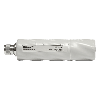 (Groove 52 ac) CPE y PtP en  2.4 o 5GHz 802.11 a/b/g/n/ac Conectorizado, con 400 mW de Potencia.