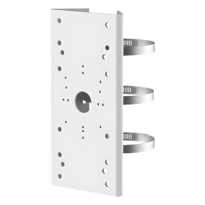 Montaje para Poste / Compatible con PTZ HIKVISION / Acero Inoxidable