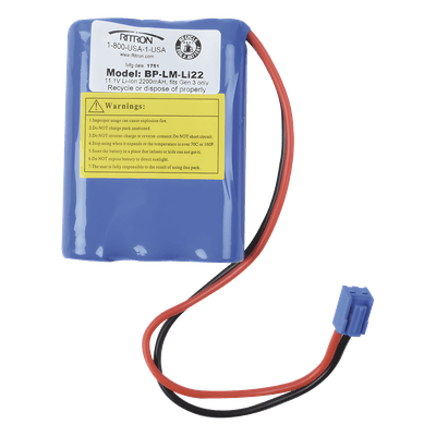 Batería recargable / 11.1 V / 2200 mAh / Li-Ion / Hasta 10 horas de respaldo