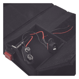Estuche de Transporte / Poliéster con Cartón / 19.6 x 16 cm / 7.7 x 6.3 in / Compartimento Pila 9V / Cierre Velcro