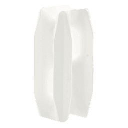 Aislador de Esquina para Cerco Eléctrico / Aislamiento 18 kV / Resistencia Mecánica 10.2 kg / Anti UV / 66 mm x 31.6 mm / Acabado Blanco