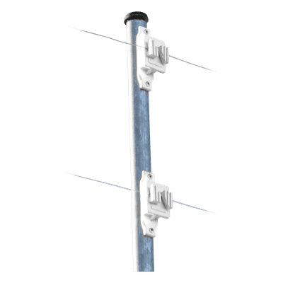 Aislador de Paso para Cerco Eléctrico / Aislamiento 18 kV / Resistencia Mecánica 10.2 kg / Protección UV / Polipropileno y Policarbonato