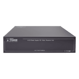 Kit de TRANSCEPTOR ACTIVO DE 4 CANALES / VIDEO+PODER en un solo Cable UTP / 150 metros en 4K, 200 metros en 5 MP/ Envía 36 Vcc y Recibe 12 Vcc / TODO INCLUIDO PARA RACK / Compatible con cámaras HD-TVI/CVI/AHD/CVBS / INSTALACIÓN LIMPIA