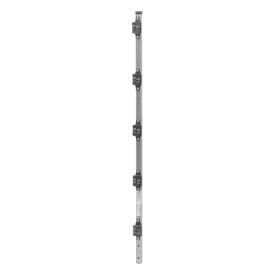 Poste de Paso para Cerca Electrificada / Tubo Galvanizado Cal. 18 / 1 m (3.3 ft) de Altura / 1' de Diámetro / 5 Aisladores Incluidos