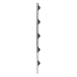 Poste de Paso para Cerca Electrificada / Aluminio PTR 1 m (3.28 ft) / Perfil Cuadrado 1" / 5 Aisladores Incluidos