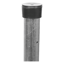 Poste de Esquina para Cerca Electrificada / Tubo Galvanizado 1" Calibre 18 / Altura 1 m (3.3 ft) / 5 Perforaciones para Aisladores
