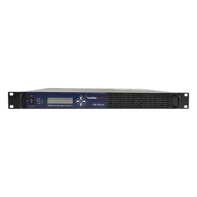Inversor de Onda Pura / Montaje Rack 1U / 1200W / 24 Vcc a 100-120 VCA / 50/60 Hz / 18.9 x 15.2 x 1.7 in