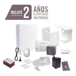 Kit de alarma / Panel VISTA-48LA / Comunicador 4G LTE-M-5G / Sirena 30 W / 2 contactos magnéticos / 2 años de datos