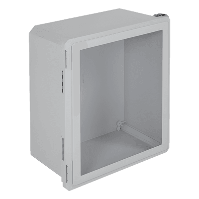 Gabinete de Fibra de Vidrio / IP66 / 554 x 461 x 263 mm / Puerta Transparente Removible / 1.82 x 1.51 x 0.86 ft