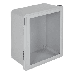 Gabinete de Fibra de Vidrio / IP66 / 554 x 461 x 263 mm / Puerta Transparente Removible / 1.82 x 1.51 x 0.86 ft