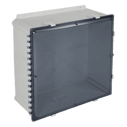 Caja de Policarbonato / Puerta Tintada / 24x24x10 pulgadas (2x2x0.83 pies) / IP66 / UL/cUL Interior-Exterior