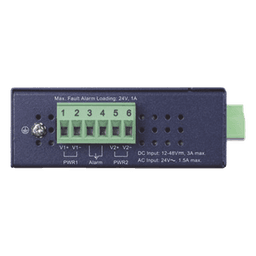 Convertidor de Medios PoE Industrial, Puerto SFP 1000BASE-SX/LX a Puerto RJ45 Gigabit con Salida PoE 802.3at (Hasta 30 W).