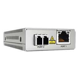 Convertidor de medios Gigabit Ethernet a fibra óptica, conector LC, monomodo (SMF), versión TAA (Trade Agreement Act), 10 km