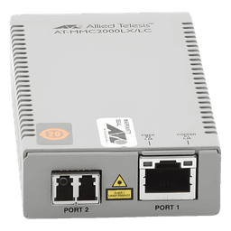 Convertidor de medios Gigabit Ethernet a fibra óptica, conector LC, monomodo (SMF), versión TAA (Trade Agreement Act), 10 km