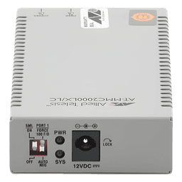 Convertidor de medios Gigabit Ethernet a fibra óptica, conector LC, monomodo (SMF), versión TAA (Trade Agreement Act), 10 km