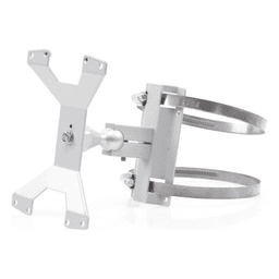 Kit de Montaje en Poste / Ajustable / Aluminio RAL 9006 / Postes 133 mm / 350 g
