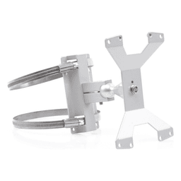 Kit de Montaje en Poste / Ajustable / Aluminio RAL 9006 / Postes 133 mm / 350 g