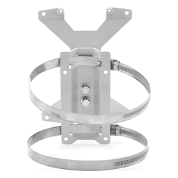 Kit de Montaje en Poste / Ajustable / Aluminio RAL 9006 / Postes 133 mm / 350 g
