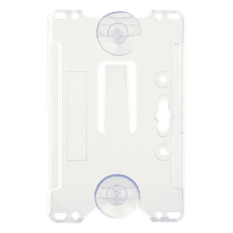 Porta tarjeta de plastico ABS / Transparente / Compatible con tarjetas ACCESSCARDEPC / PROCARDX o Formato CR80