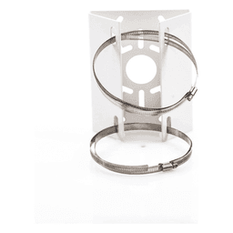 Soporte Universal para Poste / Acero Resistente a la Intemperie / Carga 10 kg / Dimensiones Compactas 200x155x72 mm / Interior/Exterior