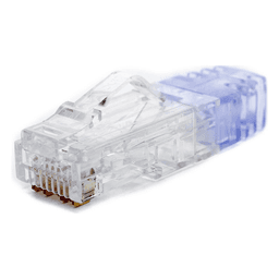 Plug RJ45 Cat6 de 5 Piezas, Para Cable UTP de Calibre 23-24 AWG, Chapado en Oro de 50 Micras, Paquete de 100 Piezas