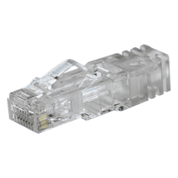 Plug RJ45 Cat6 de 5 Piezas, Para Cable UTP de Calibre 23-24 AWG, Chapado en Oro de 50 Micras, Paquete de 100 Piezas