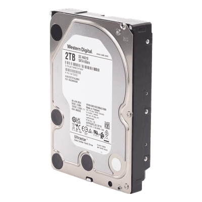 Disco Duro Enterprise 2 TB / Wester Digital (WD) / Serie Ultrastar / Recomendado para Data Center y NVRs de Alta Capacidad / Alto Performace