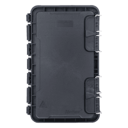 Caja de Distribución de Fibra Óptica, Hasta 96 Empalmes, Exterior IP65, Color Negro