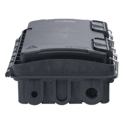 Caja de Distribución de Fibra Óptica, Hasta 96 Empalmes, Exterior IP65, Color Negro
