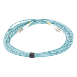 Jumper de Fibra Óptica Multimodo 50/125 XGLO OM3, LC-LC Duplex, OFNR, Color Aqua, 7 Metros (22.97 Pies)
