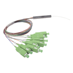 Splitter (Divisor Óptico) Tipo PLC, de 1x8, Conectores SC/APC de Salida