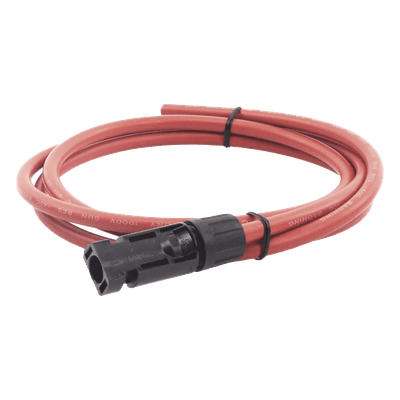 Cable Fotovoltaico / 1.5 m (4.9 ft) / Calibre 10 AWG / Terminal MC4-M / Rojo