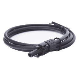 Cable Fotovoltaico / 1.5 m (4.9 ft) / 10 AWG / MC4-H Macho / Negro / Doble Aislamiento