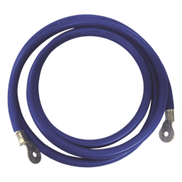 Cable Jumper para Baterías / 2.2 m (7.2 ft) / Calibre 2 AWG / Terminales de Ojo / Tornillo 6 mm / Azul