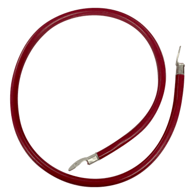 Cable para Baterías  1 m, Rojo, Calibre 2 AWG con Terminales de Ojo en Ambos Extremos