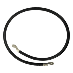 Cable para Baterías / Calibre 2 AWG / 1 m (3.3 ft) / Terminales de Ojo Doble / Aislante PVC Resistente a UV / Negro