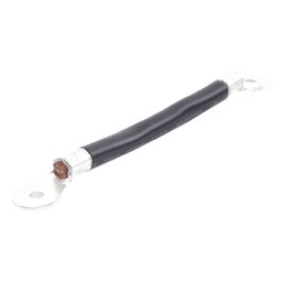 Cable de Batería / Calibre 2 AWG / 0.2 m (0.66 ft) / Terminales de Ojo Doble / Serie o Paralelo / Negro