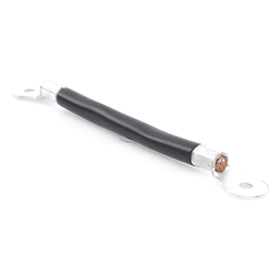 Cable de Batería / Calibre 2 AWG / 0.2 m (0.66 ft) / Terminales de Ojo Doble / Serie o Paralelo / Negro