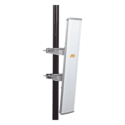 Antena Sectorial MIMO 4X4 de 45 º,  4.9 - 6.4 GHz, IP55, Ganancia de 22 dBi, 4 Conectores N-hembra, Montaje y Jumper tipo N incluido.