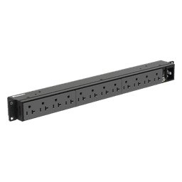 PDU Básico para Distribución de Energía, Enchufe de Entrada NEMA 5-20P, Con 12 Contactos NEMA 5-20R, Instalación Horizontal de 19in, 1UR, 20 Amp, 120 Vca