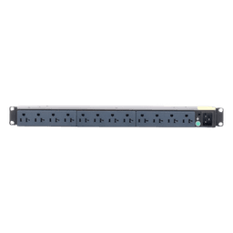 PDU Básico para Distribución de Energía, Enchufe de Entrada NEMA 5-20P, Con 12 Contactos NEMA 5-20R, Instalación Horizontal de 19in, 1UR, 20 Amp, 120 Vca