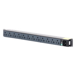 PDU Básico para Distribución de Energía, Enchufe de Entrada NEMA 5-20P, Con 12 Contactos NEMA 5-20R, Instalación Horizontal de 19in, 1UR, 20 Amp, 120 Vca