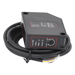 Detector Fotoeléctrico / Alcance 16 m (52.5 ft) / IP65 / Salida Relevador 30 VCC @ 1 A / Tiempo de Respuesta < 20 ms / LED de Alineación